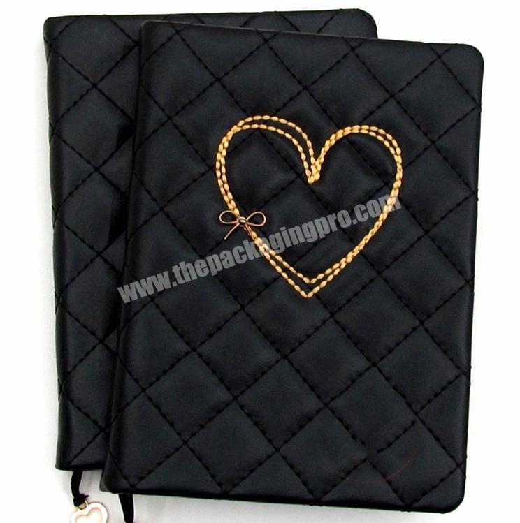 Wholesale PU Leather Notebook Custom Happiness Diary Cute Journal For Gift