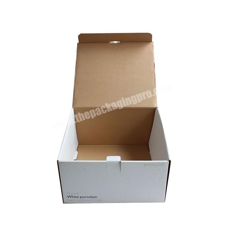 Wholesale rectangle white cardboard custom shoe shipping boxes custom logo