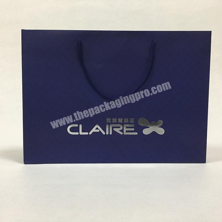 Wholesale Recycled Customised Logo White Paper Bag For Shopping Packaging
