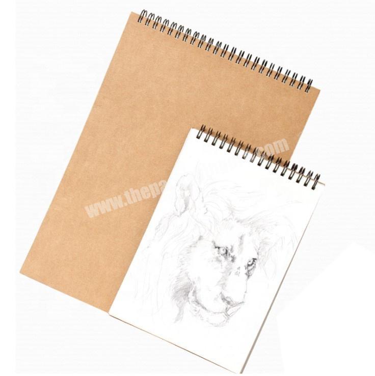 Wholesale Recyle Craft Paper Hardcover School Supplies Notebook Spiral Drawing Sketch book