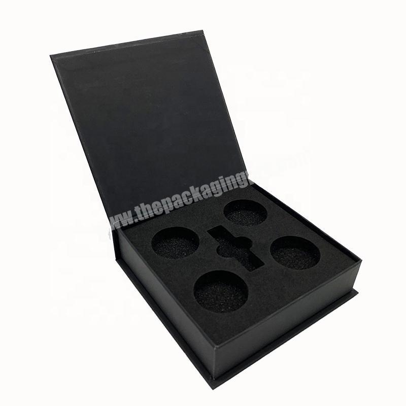 Wholesale Rigid Paper Cosmetic Packaging Custom Logo Luxury Cardboard Cosmetic Box With Magnet Closure And Sponge Insert