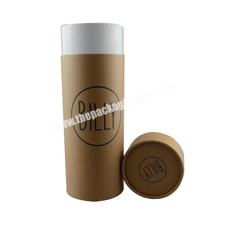 wholesale round rigid box cylinder kraft paper tube t shirt paper tube packaging