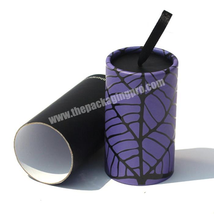 Wholesale round tube gift box recycled paper tube round box packaging