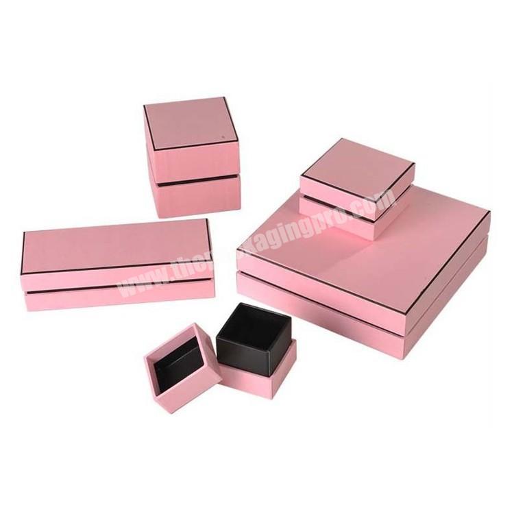 Wholesale Small Pink Jewelry Necklace Gift Box with Custom Logo