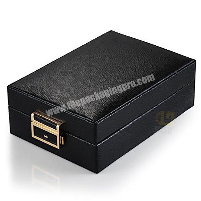 Wholesale Square Custom Luxury Display Leather Watch Storage Box Case Packaging