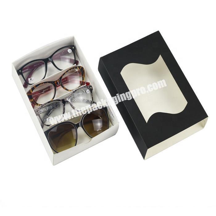 Wholesale sunglasses paper packaging box with window