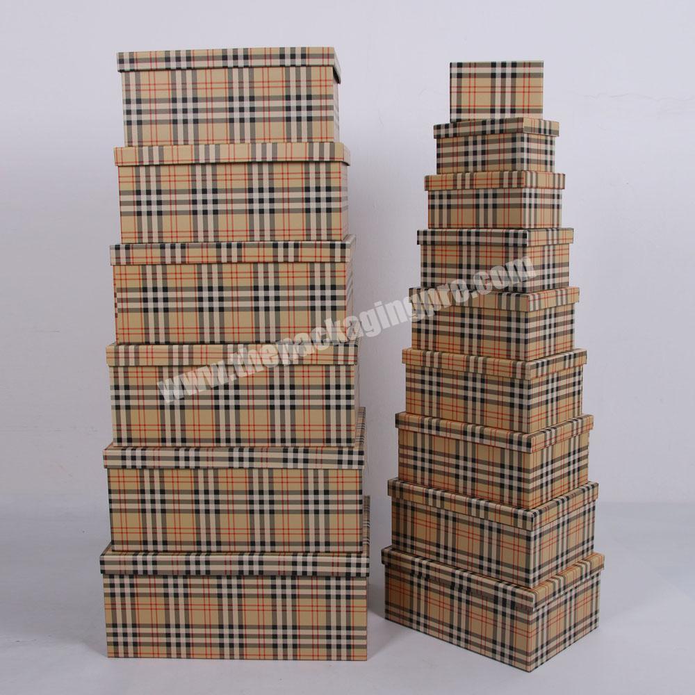 Wholesale Sustainable Lattice Design Decorative Paper Gift Storage Boxes