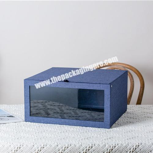 Wholesale sweater corrugated folding packaging box with transparent window