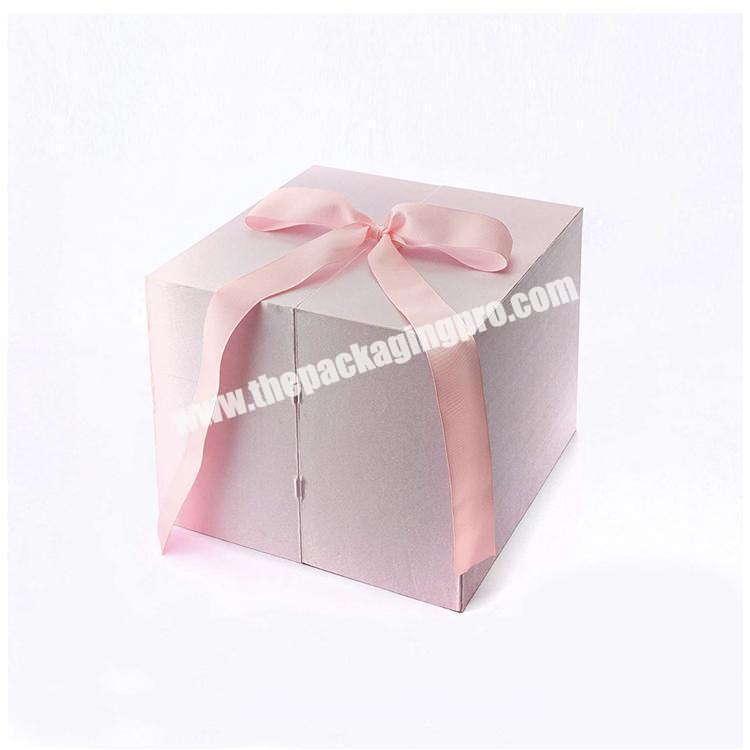 Wholesale Valentine's Day preserved rose soap flower box paper packaging magnetic flower gift boxes