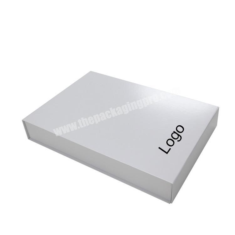 Wholesale white cardboard box and Magnetic folding box with spot UV