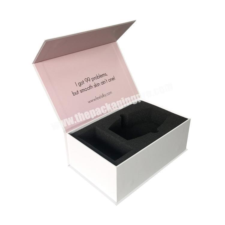 Wholesale White closure customized magnetic gift box
