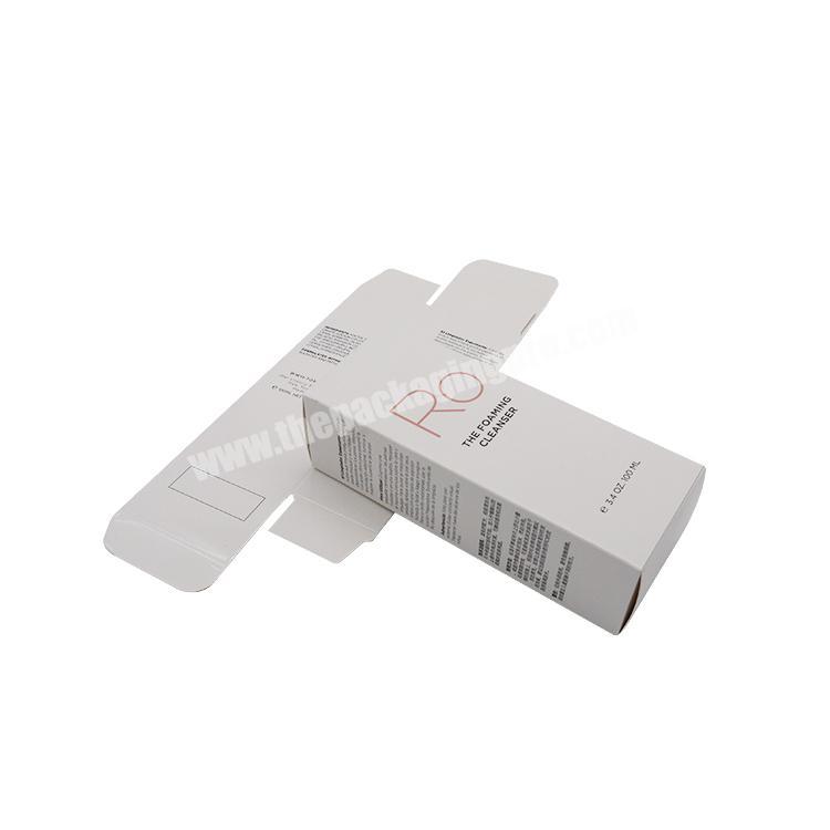 Wholesale white cosmetic box packaging