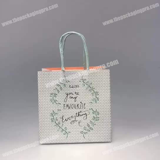 Wholesale White High Quality Baby Shower Birthday Party Gift Bag
