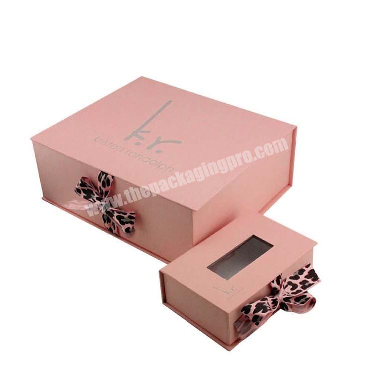 wholesale window pink customised packaging