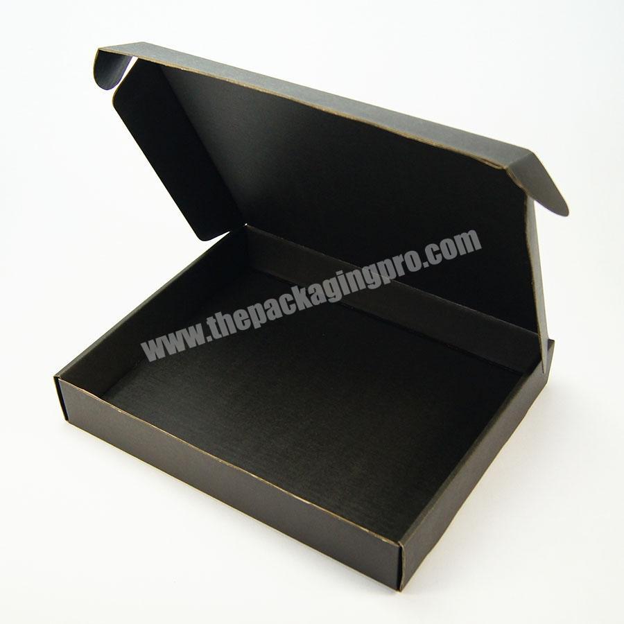Wholesales black corrugated trousers jeans mailer packaging box
