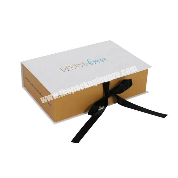 Wholesales Custom High Quality Rigid Foldable Cardboard Wig Cloth Gift Box with LidComestic Gift BoxLuxury Gift Box Packaging