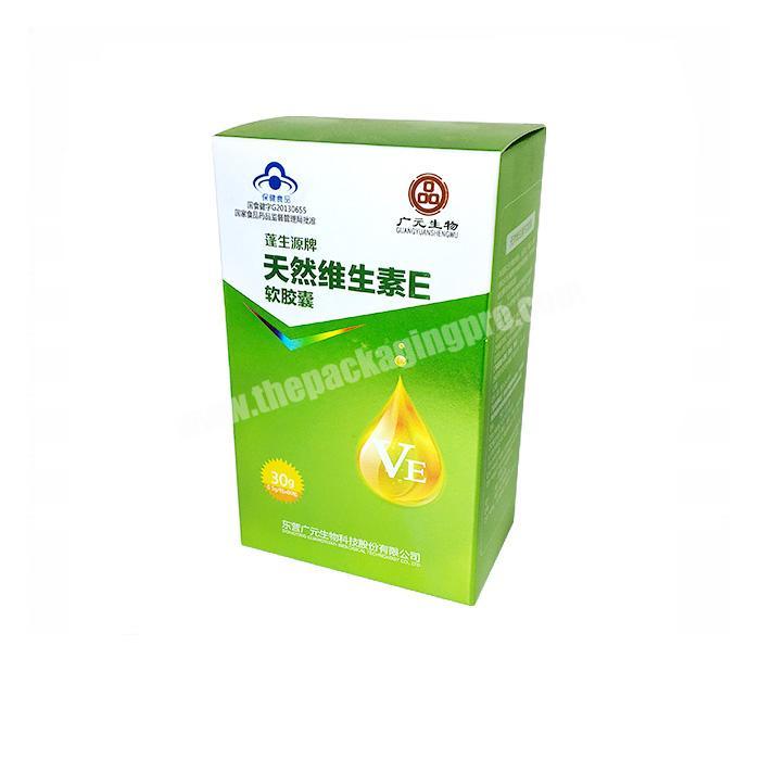 Wholesales Custom Printing Medicines Packaging Boxes With Automatic Lock Bottom