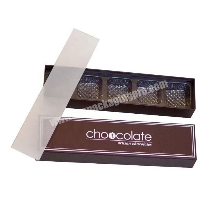 Wholesales easter truffer packing gift cardboard candy empty premium chocolate boxes with inserts