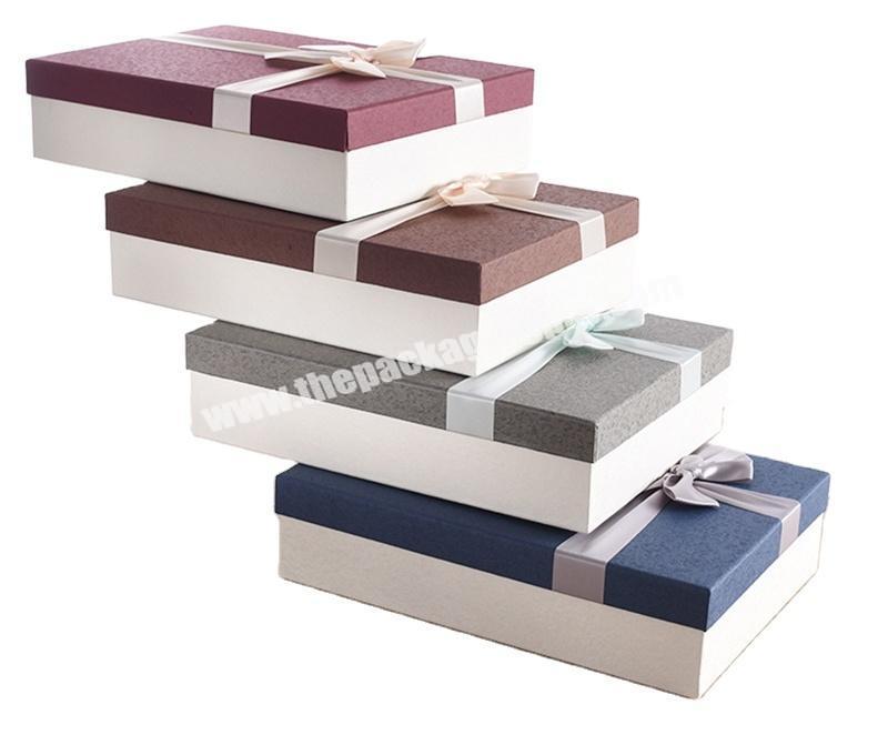 Wine Hardboard T-shirts Packaging White Texture Exclusive Elegant Christmas Sock Small Light Folding Gift Book Shape Paper Box
