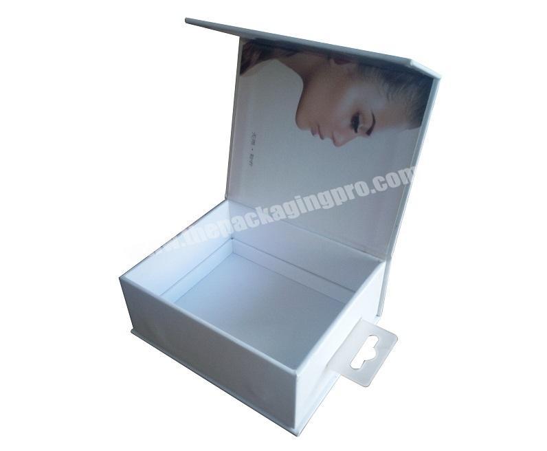 Wireless Electronic Products Bluetooth Headset Earphone Packaging Rigid Box with Lifting Handle Hole