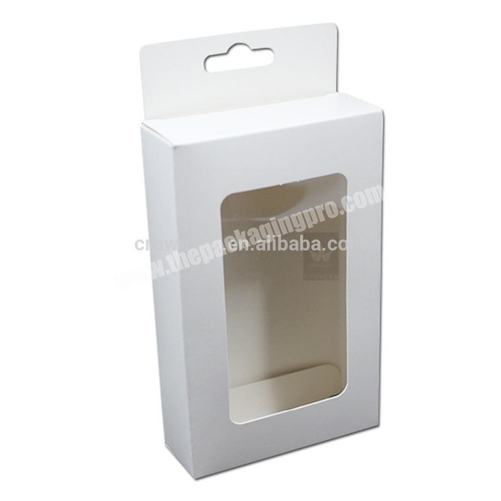 With a window customized paper box packaging creative paper packaging box with clear pvc window Dongguan CrownWin