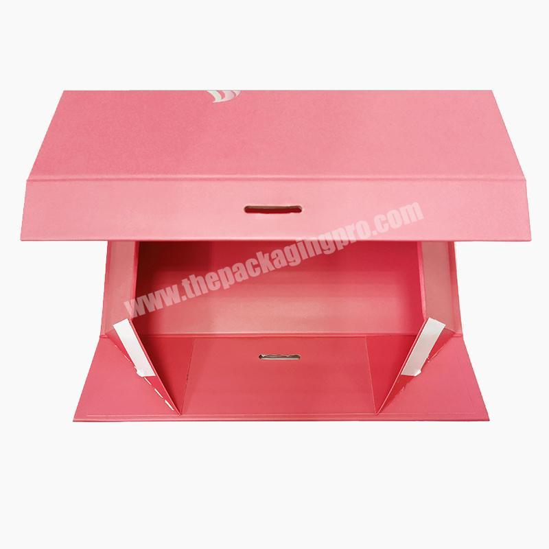 Wood pulp material matt coating magnet gift box for hair extensions wigs