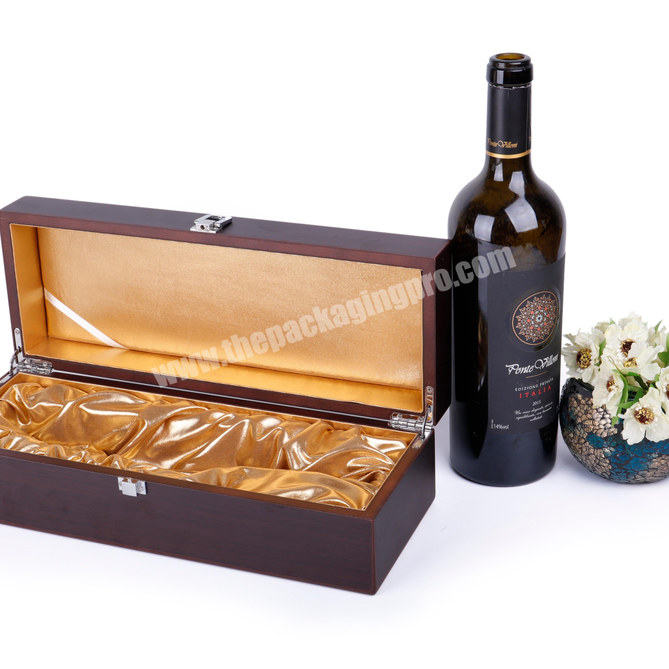 Wooden boxes for wine wholesale custom logo for wine gift