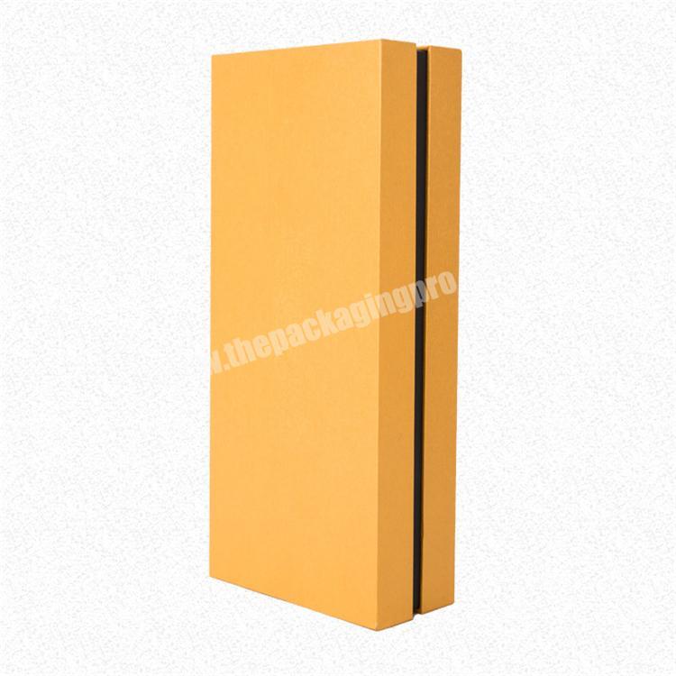 Yellow Jewelry Box Flat Pack Kraft Paper Cardboard Paper Shipping Boxes
