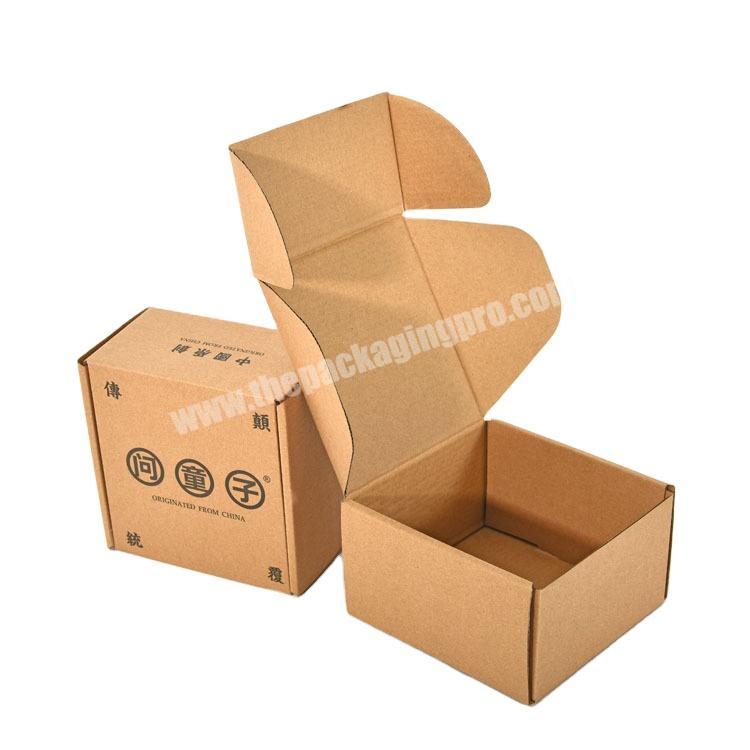 Yiwu factory custom printed airplane box high quality cheap gift box brown kraft paper mail carton candle box