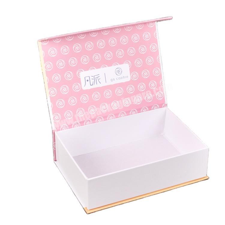 Yiwu factory customized full color printing rigid cardboard magnetic side clamshell gift box empty box packaging