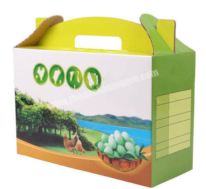 Yongjin Color Printing Egg box 3 layer carton box custom