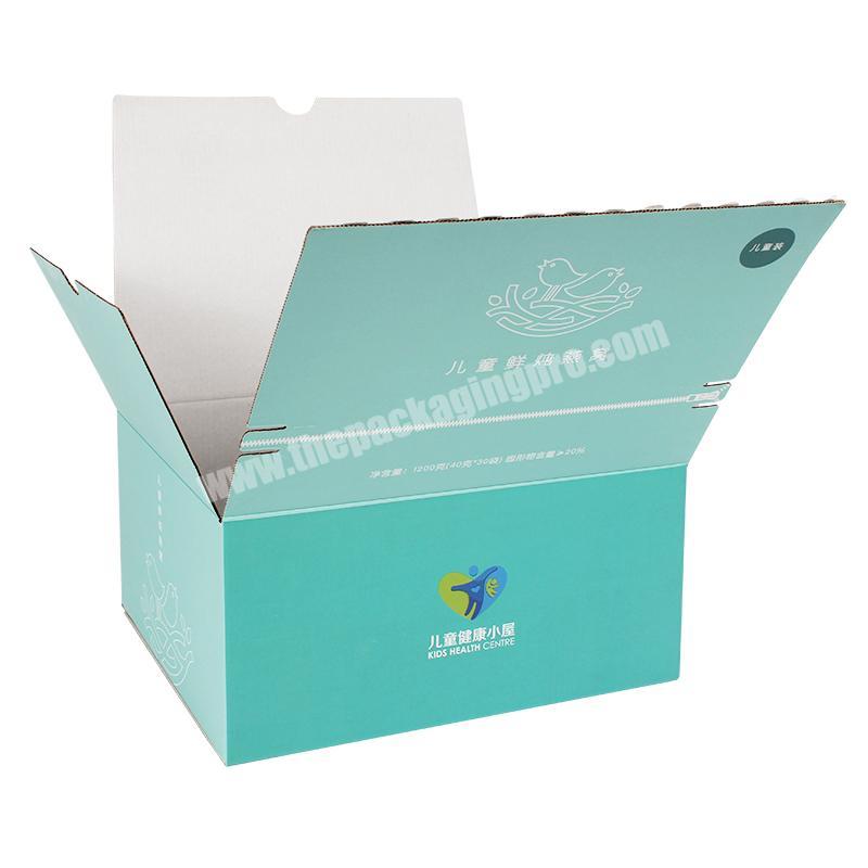 Yongjin custom cardboard corrugated purple zipper shipping mailer carton paper box