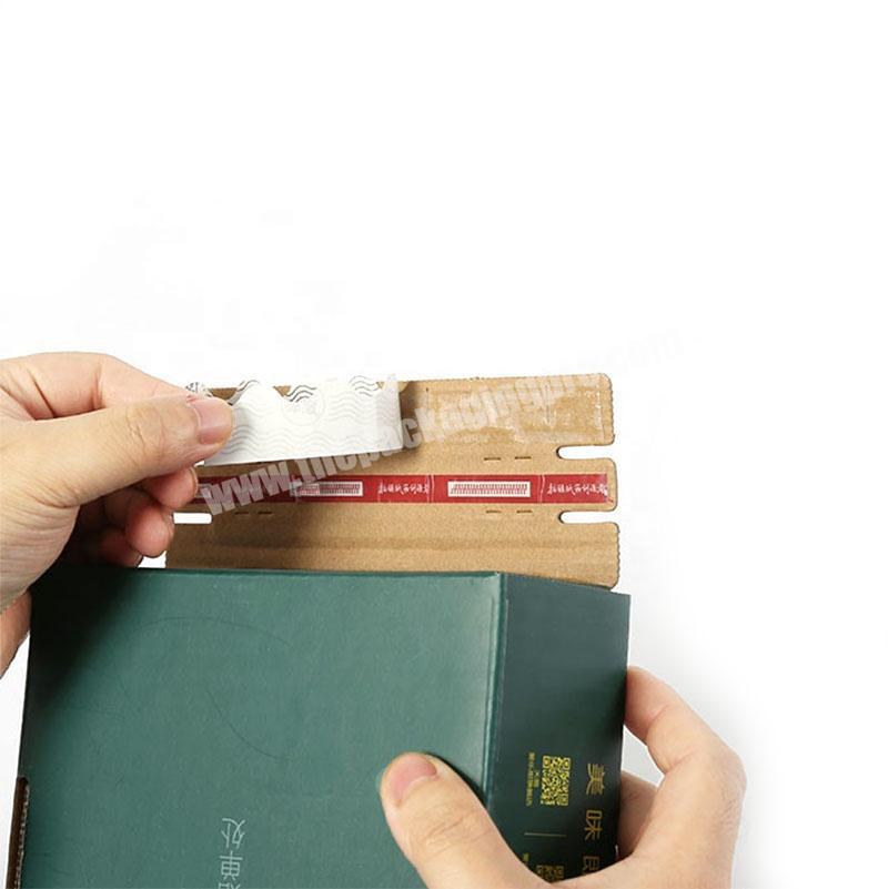 Yongjin Custom Cardboard Paper Strip Mailer Open Zipper Corrugated Box for Shipping