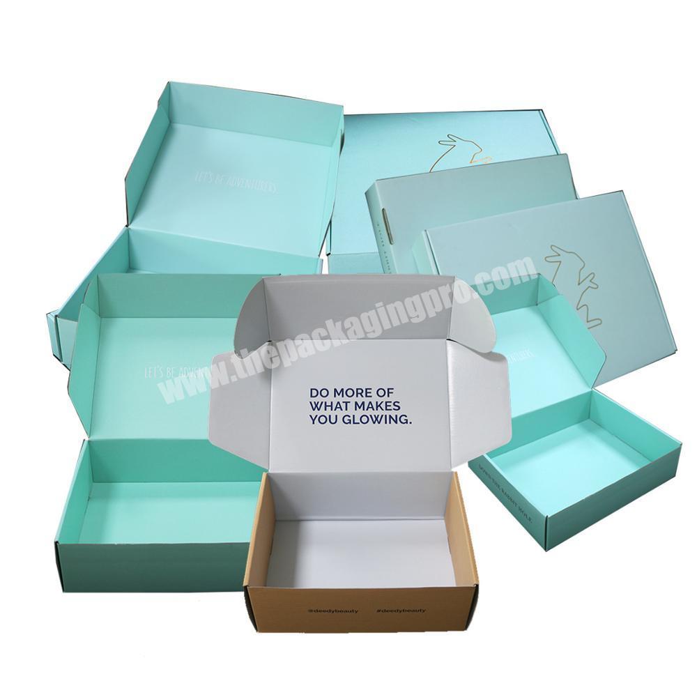 Yongjin Custom clothing box recycle cardboard colorful packaging limited