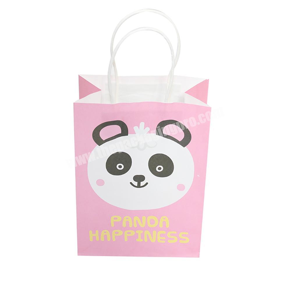 Yongjin Free Sample Custom Logo Luxury Pink Cardboard Paper Bag With Ribbon Handle