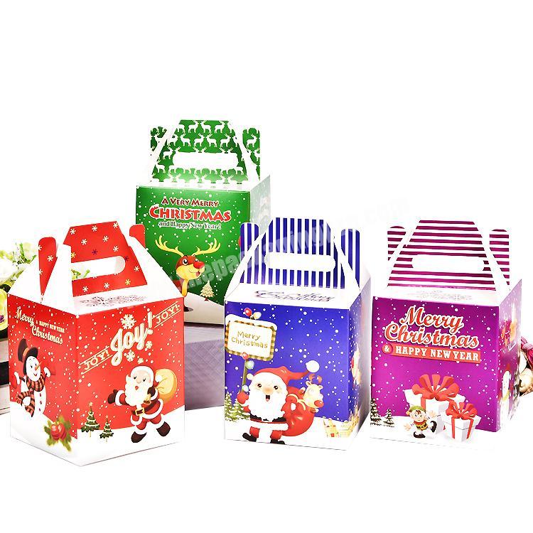 Yongjin Hot Selling Small Kraft Christmas Apple Candy Packaging Folding Gift Boxes