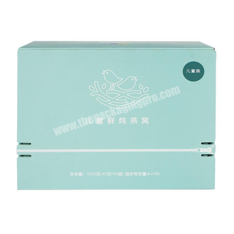 Yongjin Moving Medium Cardboard Box Easy Tear Paper Kit With Tape-Free Open Zipper Corrugated Carton Box