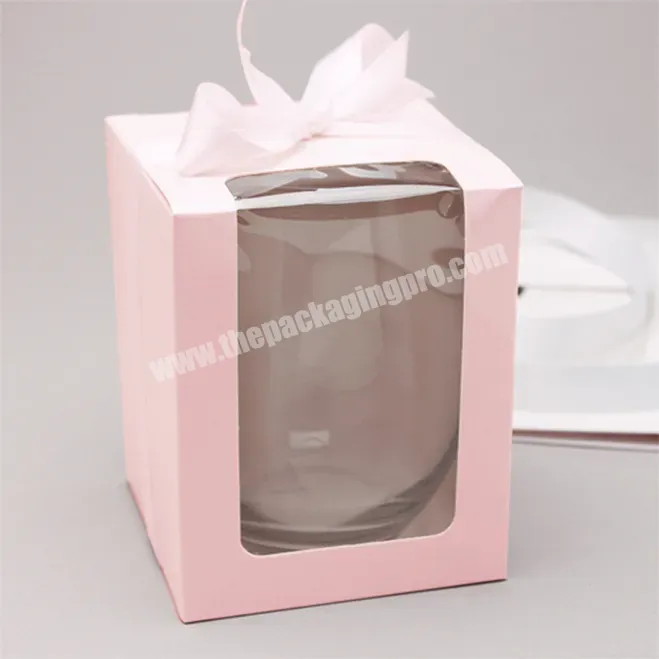 Custom Color Size Empty Cardboard Stemless Wine Glass Gift Box For Wine Glass - Buy Gift Box For Stemless Wine Glass,Wine Glass Gift Box,Glass Gift Box.