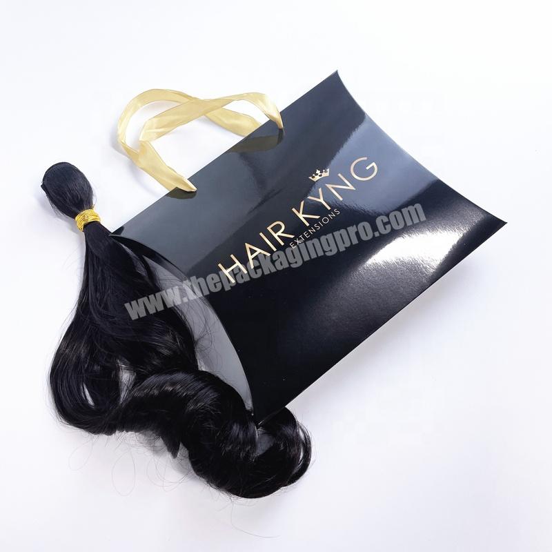 Low Moq Luxury Customize Label Wig Hair Box Hair Packaging Boxes With Satin - Buy Hair Boxes With Satin,Hair Packaging Boxes,Customize Wig Hair Box.