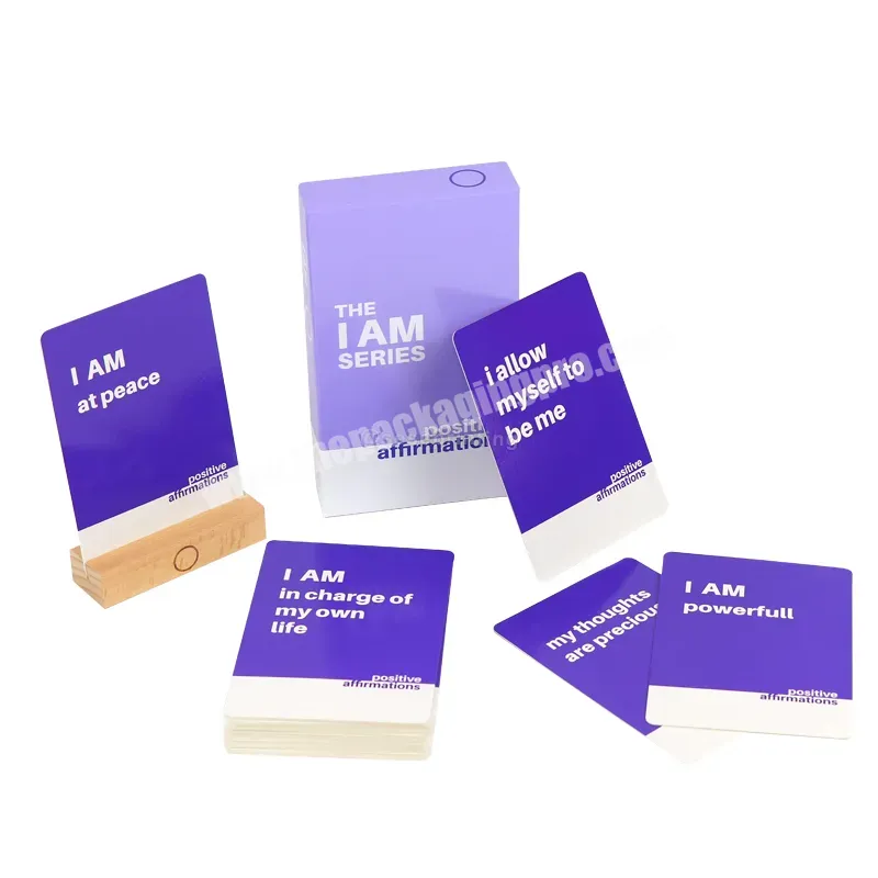 Sese Printing Both Side Personalised Spiritual Positivite Shower Affirmation Cards With Wood Stand - Buy Positivite Affirmation Cards/affirmation Cards With Wood Stand,Custom Affirmation Cards With Stand,Spiritual Affirmation Cards.