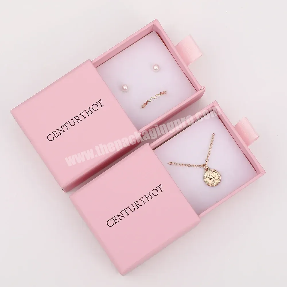 6*6cm Pink Jewelry Box Custom Personalized Logo Drawer Paper Box,Earrings,Ring Package Box With Logo - Buy Jewelry Packaging Box With Logo Cardboard Package Box Drawer Box With Logo,Cardboard Jewelry Packaging Box Custom Drawer Jewelry Package Box,Pi