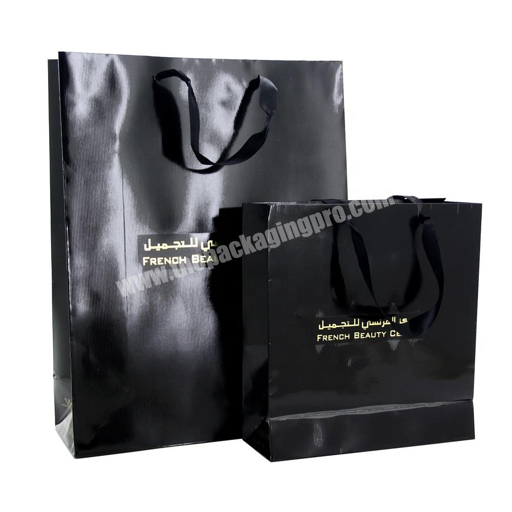 2015 Custom Logo Printed Fashion shopping hot-stamping guess paper bag