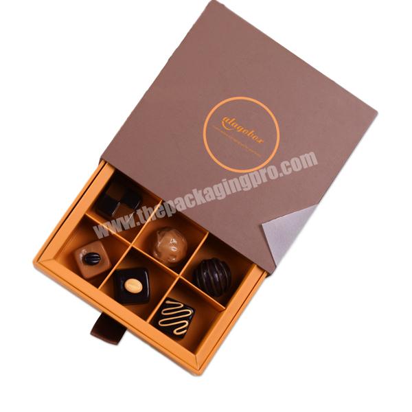 4pcs 12pcs 16pcs 24pcs wholesale Custom luxury white Paper Divider Insert Cookie Chocolate  truffle drawer  Packaging box