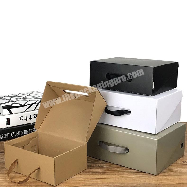 BK17B Wholesale Luxury Empty Product Package Cardboard Sneaker Shoe Box With Custom Logo For Gift Packaging