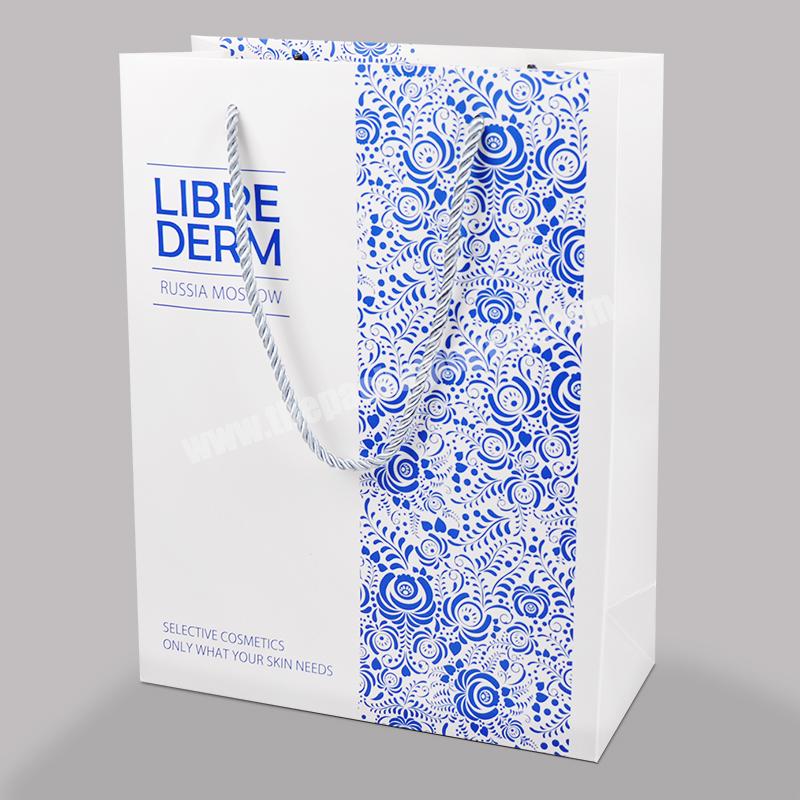 Beautiful Blue and White Porcelain Design Jewelry Gift Packaging Custom Paper Bag