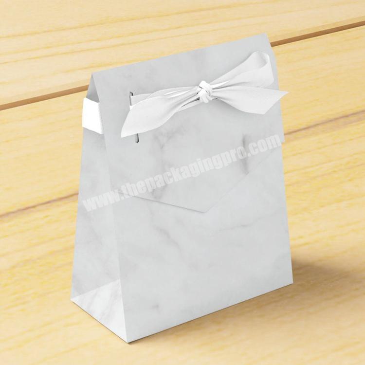 Big Size Custom Marble Paper Bags Biodegradable With Logo