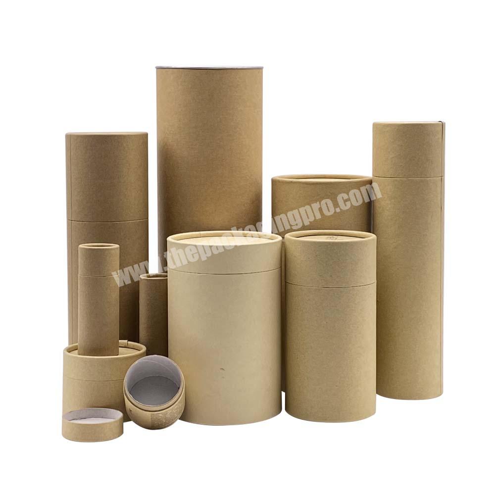 Biodegradable Craft Different Sized Round Box Packaging Large Cardboard Tube Kraft Paper Gift Craft