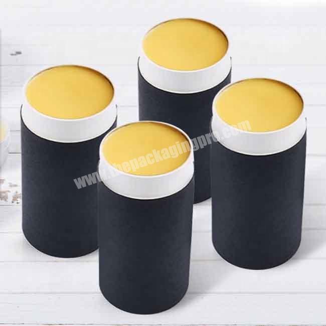 Biodegradable Empty 1oz Black Cardboard Push Up Paper Tube Stick Deodorant Containers Packaging
