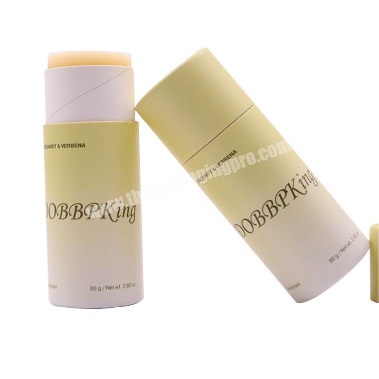 Biodegradable Natural Body Balm Paper Materials Deodorant Cardboard Tube Container Big Stick Packing