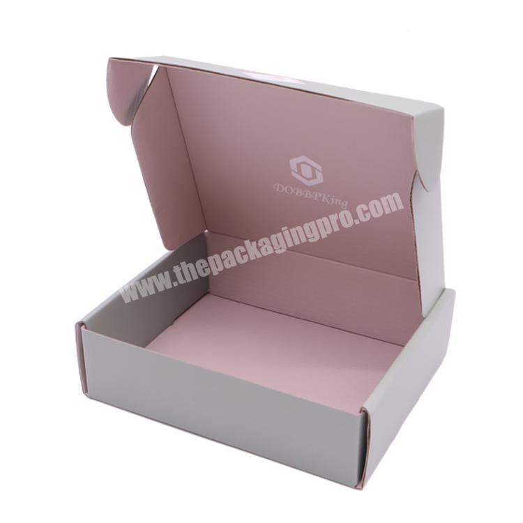 Biodegradable Printing 3 Ply corrugated craft paper shipping carton box packaging for ecommerce